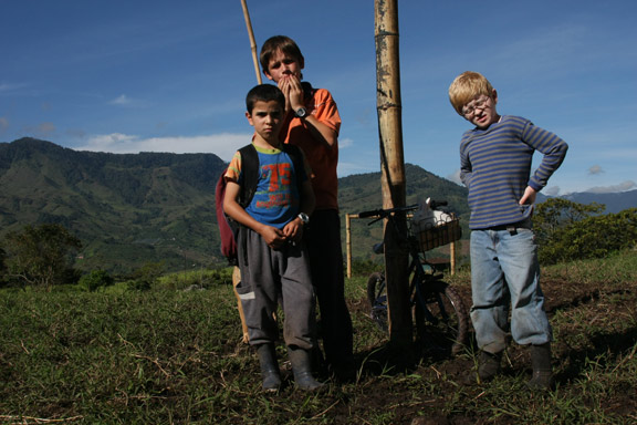 Protagonistas de "Los colores de la montaña".
