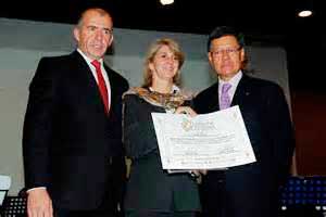 Entrega del Premio Fenalco a Darío Restrepo Vélez