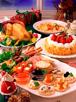Una cena de Navidad