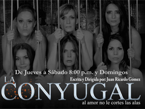El drama de un grupo de mujeres y hombres que enfrentan diferentes circunstancias de la vida en la que se conjugan los momentos de dolor, tristeza, felicidad, angustias, desesperación y perdón, son los elementos claves de La Conyugal, montaje con 13 actores en escena. (Foto: Prensa-Teatro Santafé).