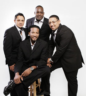 Las voces del Grupo Niche: Mauricio Guerrero, Eddie Saa, Julio López y Elvis Magno. (Foto: archivo particular)