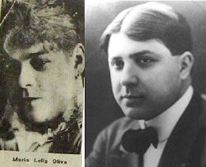 María Leila Oliva madre de Carlos Gardel y Clelio Oliva hermano de María Leila y propietario de El Heraldo de Tacuarembó.