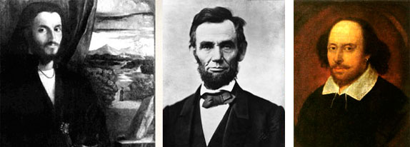 Leonardo Da Vinci, Abraham Lincoln y Shakespeare.