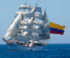 Gloria Colombia en los mares