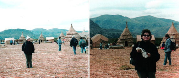 Con Totora han sido capaces de construir manzanas completas y casas de diferente forma. Muchas personas podrían pararse en una plataforma de estas sin mayor peligro.