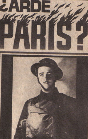 Este es Pierre Sarre durante la segunda Guerra Mundial. Aparece vestido de combate.