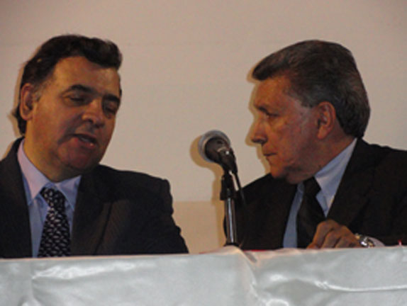 José Gregorio Hernández y Edgar Hozzman en el Congreso