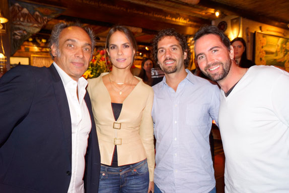 De izquierda a derecha: Julio Correal, Catalina Aristizábal, Lucas Jaramillo, Luca Arnau.