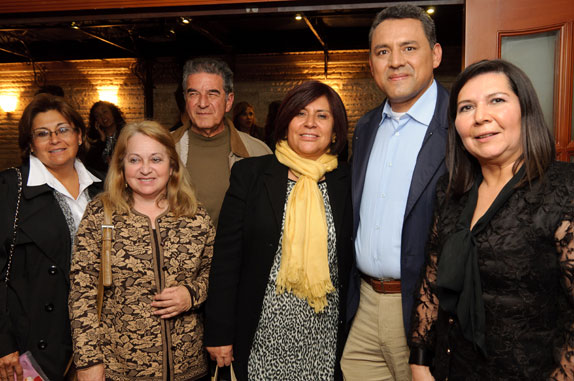 De izquierda a derecha: Yolima Dussán, Martha Brugés, Mario Méndez, Graciela Torres, Jorge Enrique Martínez, María Cristina Guerrero.