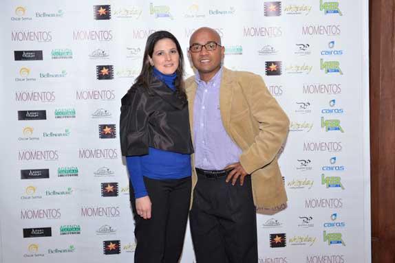 Ramsés Ramos, Mejor Actor con su novia.