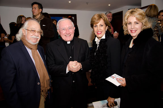 Carlos Muñoz - Nuncio Apostólico Aldo Cavalli - Consuelo Blanco - Martha Blanco de Lemos Simmonds