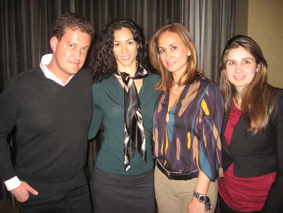Rafael Gil, Noelia Suarez, Peggy Fucci y Carolina Arenas.
