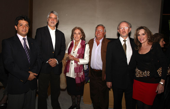 De izquierda a derecha: Libardo Morales, Leonor Serrano de Camargo, Jack Goldstein y Camilo Salgado.