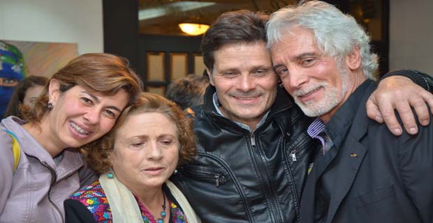 Jimena Jaramillo de Tessarolo, Giuliana Tessarolo,  Giovanni Tessarolo y Germán Tessarolo