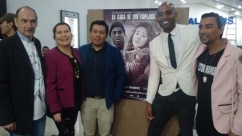 De izquierda a derecha: Hernán Acero, María Cristina Guerrero (directora de la Revista MOMENTOS); Antonio Montana, Janer Mena y Víctor Manuel García.