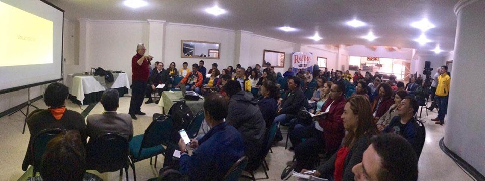 Armando Plata: motivó a los asistentes a continuar con el trabajo radial en los diversos municipios de Boyacá.