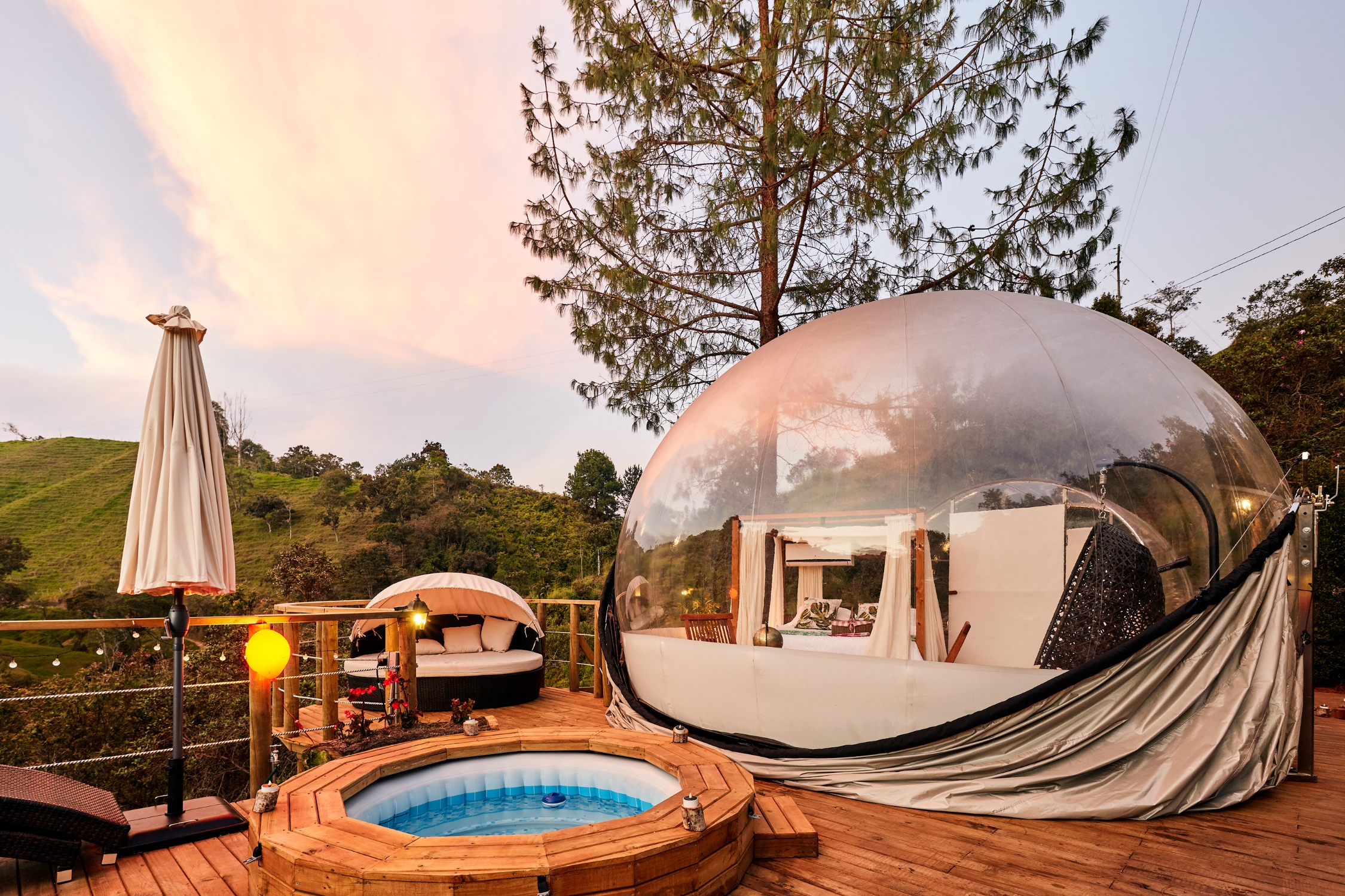 BubbleSkycon: un hotel enclavado en las montañas antioqueñas con habitaciones tipo burbuja y villas de lujo. (Foto: archivo particular).