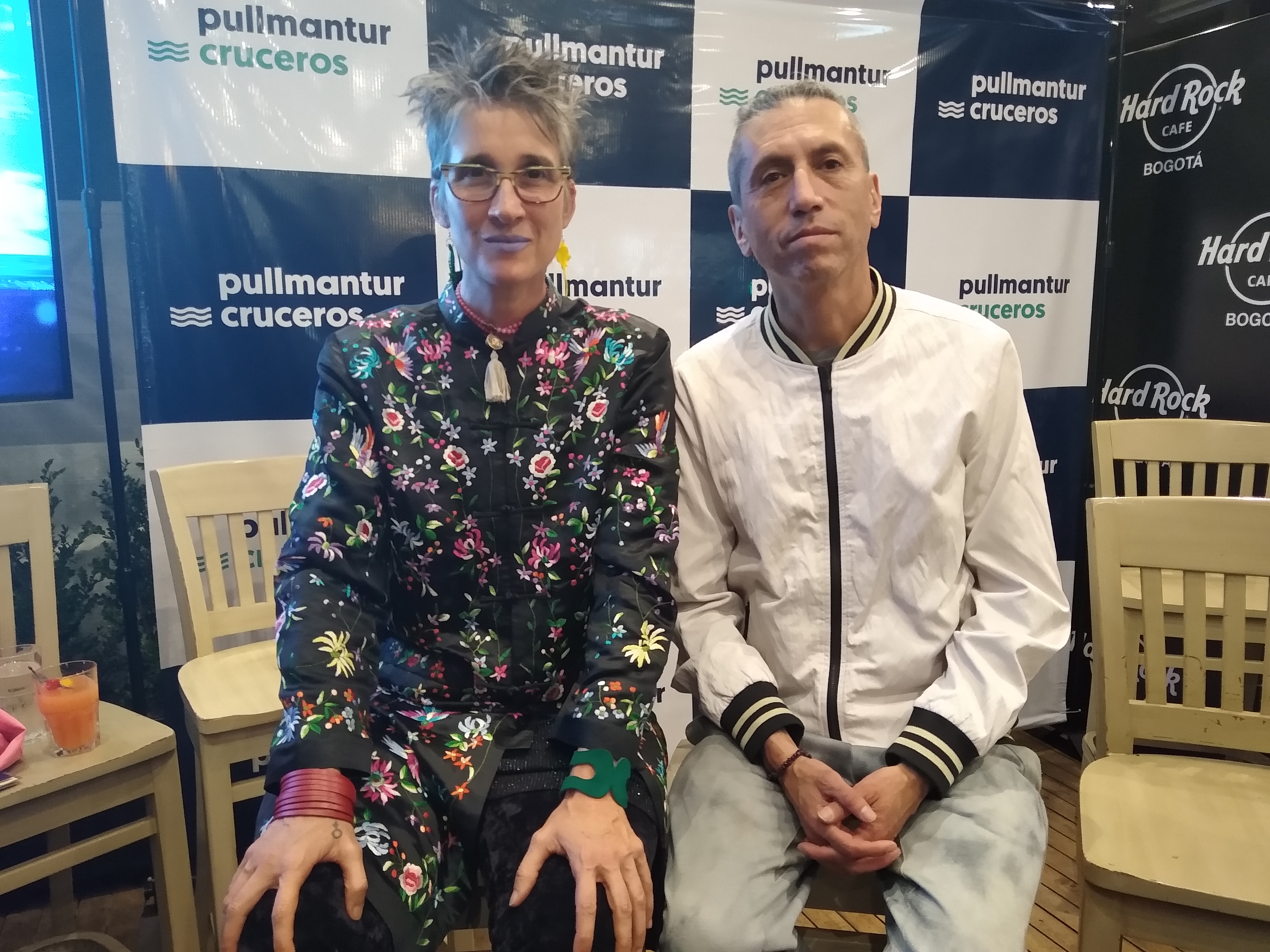 Aterciopelados: Andrea Echeverri y Héctor Buitrago, invitados especiales al Crucero de Rock en Español. (Foto: GM-VBM).