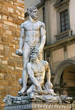 Estatua de Caco y Hércules.